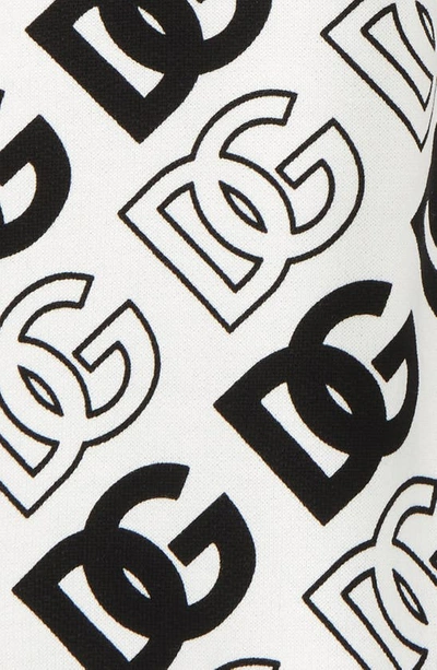 Shop Dolce & Gabbana Cotton Logo Joggers In Havbn Logo Nero F.bco