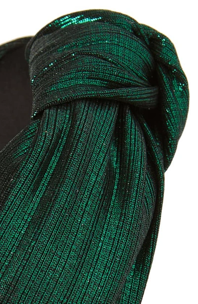 Shop Tasha Knotted Headband In Green