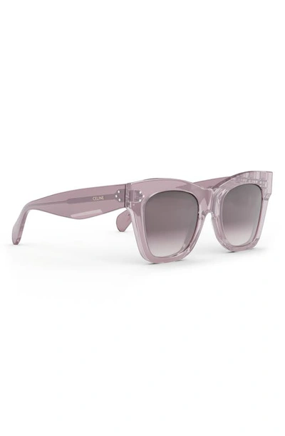 Celine Bold 3 Dots 50mm Small Gradient Butterfly Sunglasses In Shiny Lilac / Violet