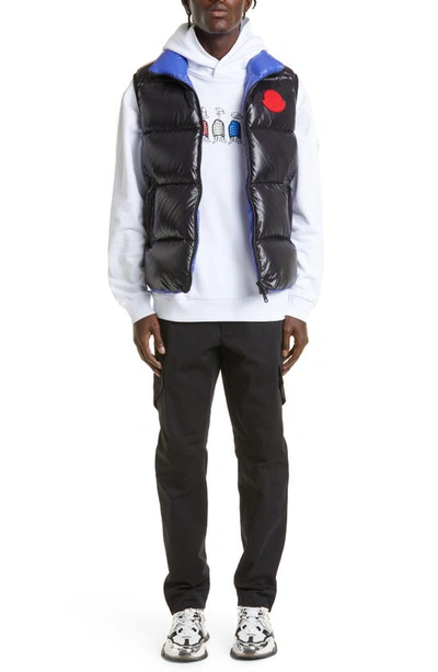 Shop Moncler Sumido Recycled Nylon Down Vest In Black