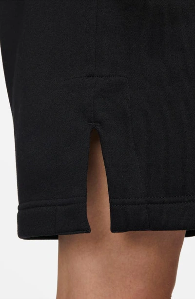 Shop Nike Sportswear Phoenix Fleece Shorts In Black/ Sail