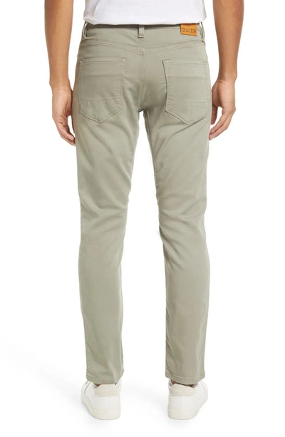Shop Duer No Sweat Slim Fit Stretch Pants In Sage