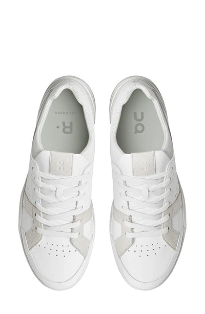 Shop On The Roger Clubhouse Tennis Sneaker In White/ Tan