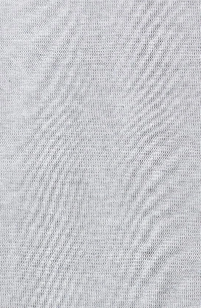 Shop Thom Browne Stripe Trim Cotton T-shirt In Light Grey