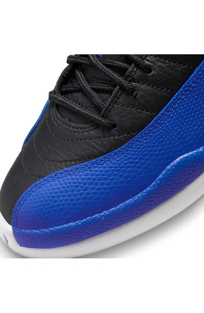 Shop Jordan Nike Air  12 Retro High Top Sneaker In Black/ Royal/ Silver/ White