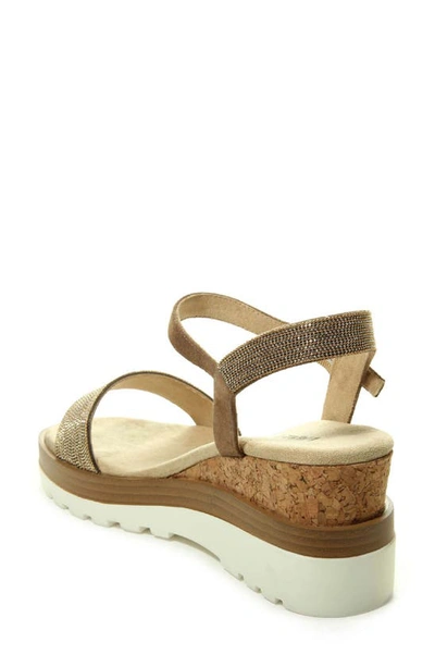 Shop Vaneli Cedra Platform Wedge Sandal In Military Suede