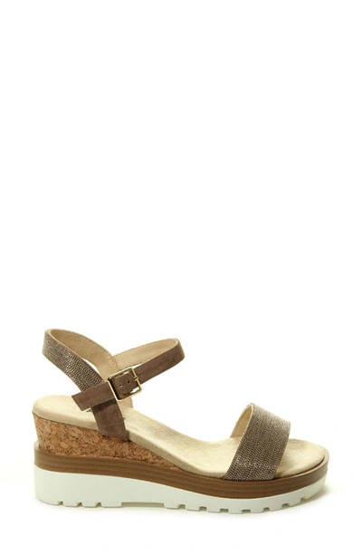 Shop Vaneli Cedra Platform Wedge Sandal In Military Suede