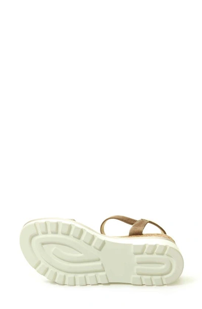Vaneli Cedra Platform Wedge Sandal In Military Suede