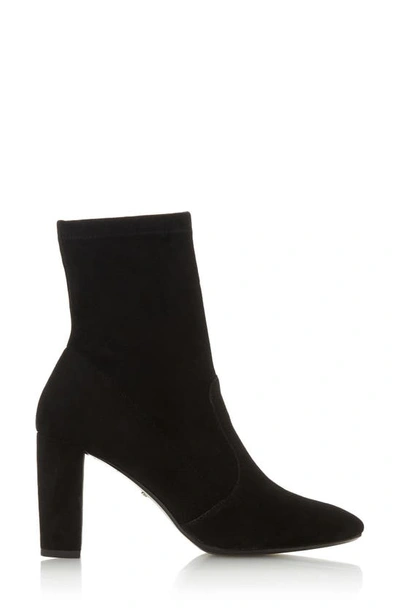 Dune London Opticals Stretch Bootie In Black