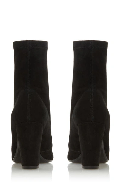 Dune London Opticals Stretch Bootie In Black