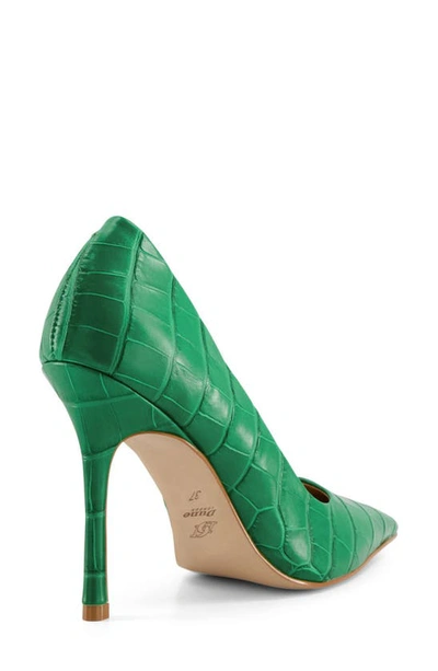 Dune London Bento Pointed Toe Pump In Green