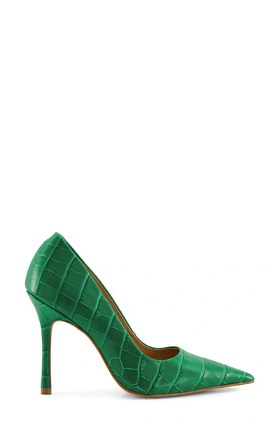 Dune London Bento Pointed Toe Pump In Green