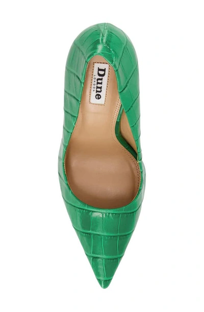 Dune London Bento Pointed Toe Pump In Green