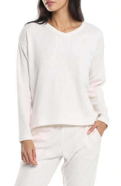 Shop Papinelle Super Soft Thermal Knit Pajamas In Ecru