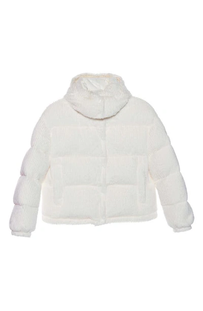 Shop Moncler Daos Quilted Corduroy Down Jacket In White