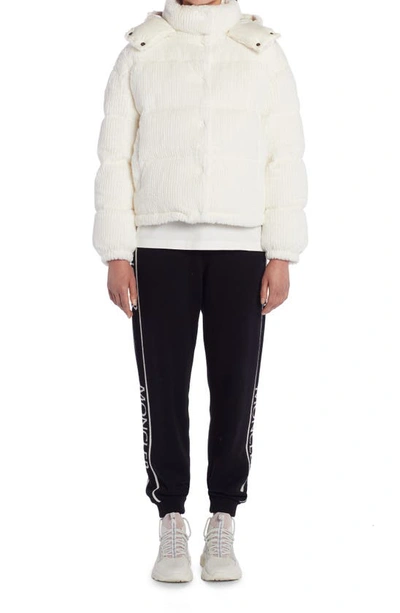 Shop Moncler Daos Quilted Corduroy Down Jacket In White