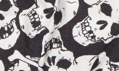 Erl Gender Inclusive Skull Print Puffer Gloves In Black
