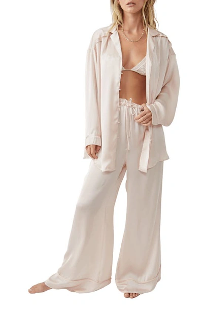 Shop Free People Dreamy Days Pajamas In Pink Nectar