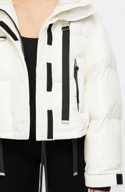 Shop Shoreditch Ski Club Willow Water Repellent Short Puffer Jacket In White