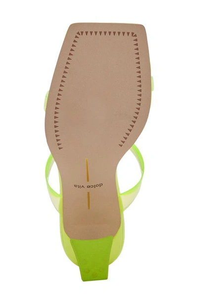 Shop Dolce Vita Novah Sandal In Neon Lime Vinyl