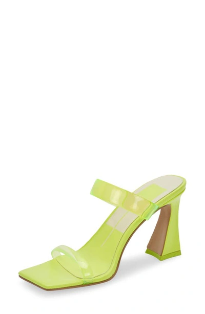 Shop Dolce Vita Novah Sandal In Neon Lime Vinyl