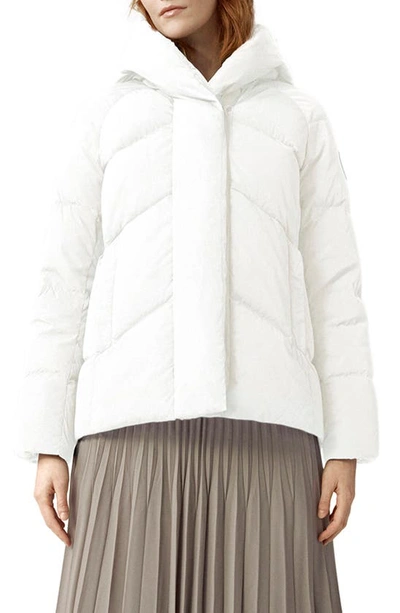 Shop Canada Goose Marlow Water Repellent 750 Fill Power Down Jacket In North Star White