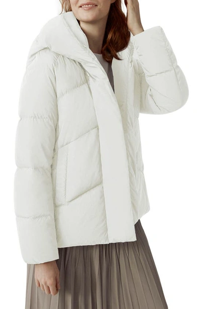 Shop Canada Goose Marlow Water Repellent 750 Fill Power Down Jacket In North Star White