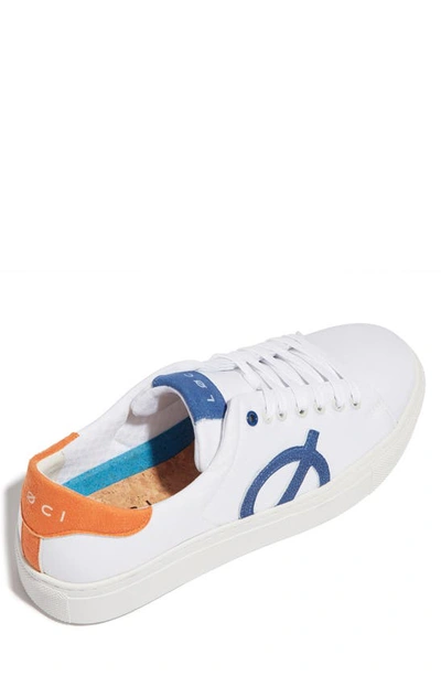 Shop Loci Nine Sneaker In White/ Orange/ Blue