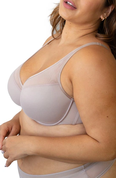 Shop Curvy Couture Underwire Plunge Bra In Bark