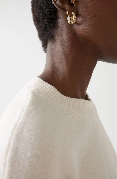 & Other Stories Crewneck Sweater In Off White