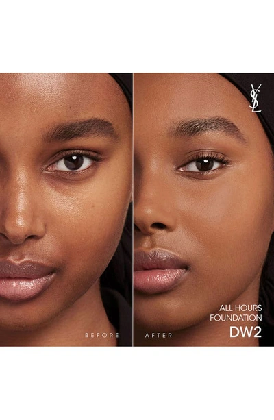 Saint Laurent All Hours Luminous Matte Foundation 24h Wear Spf 30 With Hyaluronic Acid In Dw2