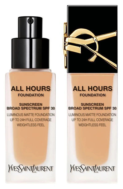 Shop Saint Laurent All Hours Luminous Matte Foundation 24h Wear Spf 30 With Hyaluronic Acid In Lw9