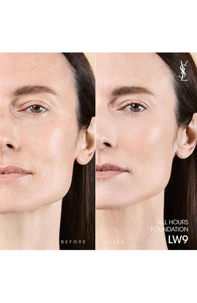 Saint Laurent All Hours Luminous Matte Foundation 24h Wear Spf 30 With Hyaluronic Acid In Lw9