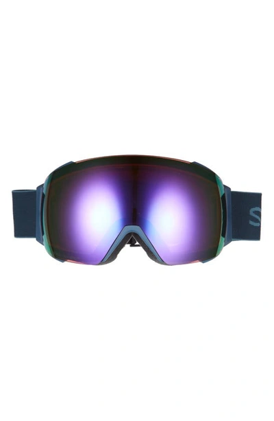 Shop Smith I/o Mag™ 154mm Snow Goggles In French Navy / Chromapop Violet