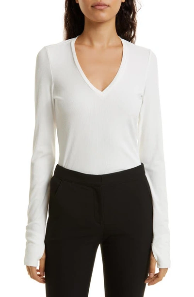 Shop Capsule 121 The Wilson Long Sleeve V-neck Top In Ivory
