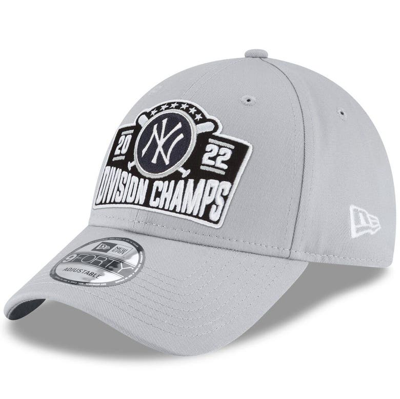 New Era Gray New York Yankees 2022 Al East Division Champions Locker Room  9forty Snapback Hat