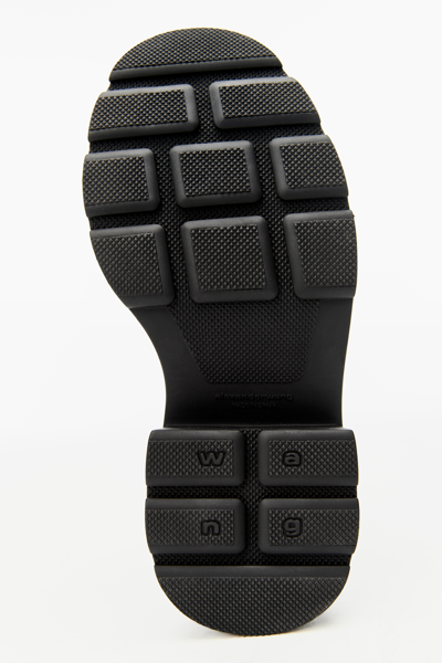 Alexander Wang Carter Platform Loafer Boot In Leather In Black