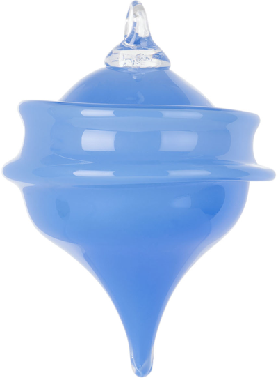Shop Sticky Glass Ssense Exclusive Blue Deflated Ornament