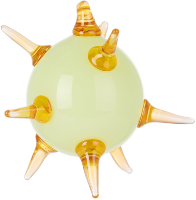 Shop Sticky Glass Ssense Exclusive Green & Orange Spiky Ornament