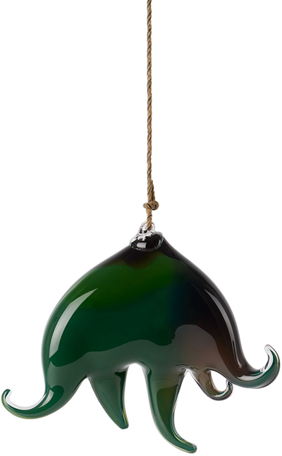 Shop Silje Lindrup Ssense Exclusive Black & Green Grinch Ornament In Black+green