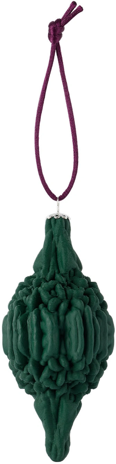 Shop Polymorf Ssense Exclusive Green Stalik Ornament In Deep Green