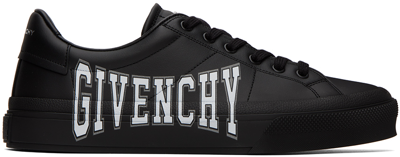 Shop Givenchy Black City Sport Sneakers In 004-black/white