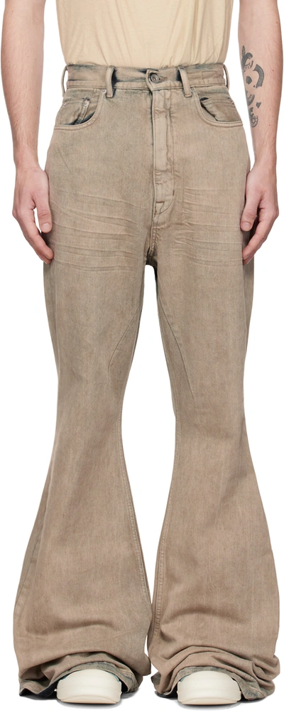 Rick Owens Drkshdw Off-white Bolan Bootcut Jeans In 38 Mineral Pearl |  ModeSens