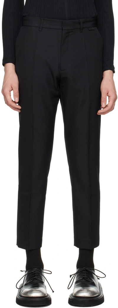 Shop Lgn Louis Gabriel Nouchi Black Classic Tailored Trousers In Black 001