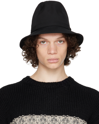 Shop Yohji Yamamoto Black Fedora Hat