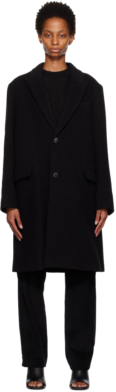 Shop Apc Black Jane Birkin Edition Mallory Coat In Lzz Black