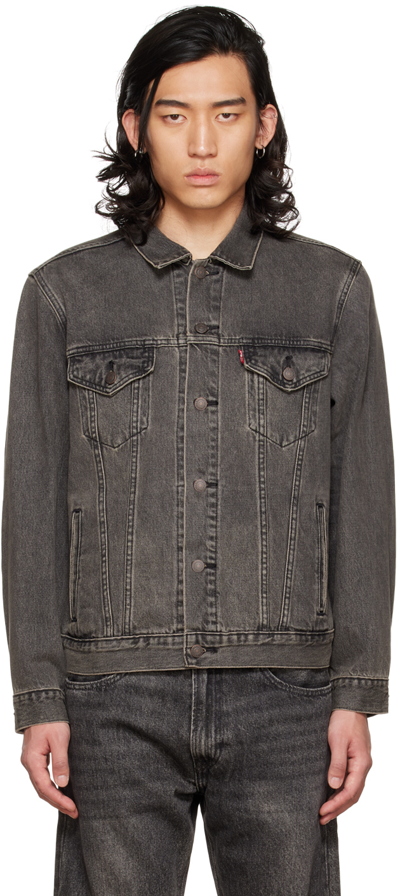 Shop Levi's Black Vintage Relaxed Fit Trucker Denim Jacket In My Favorite Thing Tr