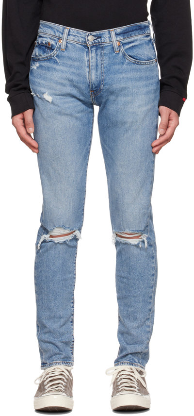 Shop Levi's Blue 512 Slim Taper Jeans In Kurtrocks Dx Adv