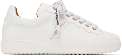 Shop See By Chloé White Essie Sneakers In 100 White