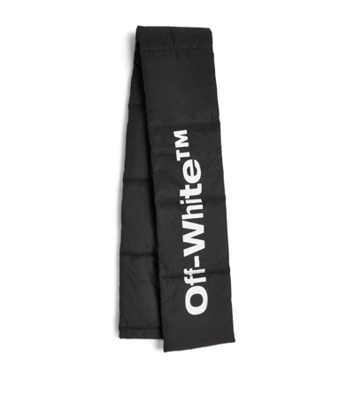 Shop Off-white Bounce Puffer Scarf In Black